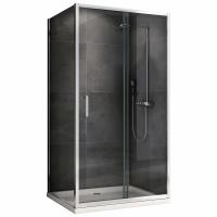 Душевое ограждение Abber Schwarzer Diamant AG301005-S505 100x50 см