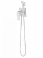 Встраиваемый смеситель с гигиеническим душем Wonzon & Woghand цвет: Белый WW-88829016-MW