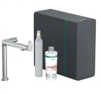Смеситель для кухонной мойки Hansgrohe Aqittura SodaSystem 76810000