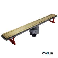 Трап линейный с решеткой Pestan Confluo Premium Line Gold 95 см 13100167