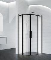 Душевое ограждение BelBagno ACQUA-R-2-90-C-NERO 90x90 см