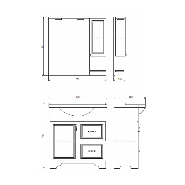 Фото зеркало comforty севилья 85 см 3132625