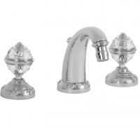 Смеситель для биде на 3 отверстия Migliore Cristalia, цвет: хром (ручки Swarovski) ML.CRS-3725.CR