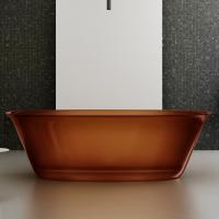 Ванна из полиэфирной смолы Abber Kristall 170x75 см AT9707Opal коричневая