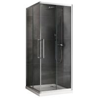 Душевое ограждение Abber Schwarzer Diamant 80x80 см AG02080H