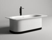 Ванна из искусственного камня Salini Ninfea 180x80 см 102721M матовая