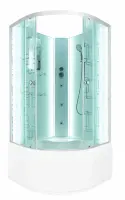 Душевая кабина DTO 80x80 см EM4580NLED+GM с гидромассажем