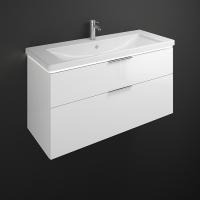 Тумба с раковиной Burgbad Eqio 120 см, цвет: белый глянец