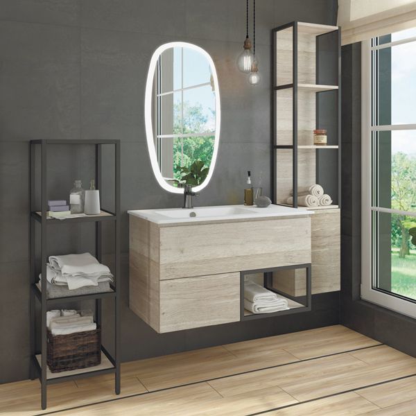 Фото тумба с раковиной comforty мальме 90 см 00-00004200