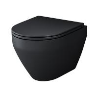 Унитаз подвесной с сиденьем AM.PM Spirit V2.0 Black Edition C701700MBSC
