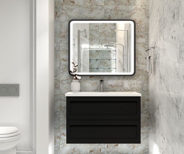 Фото тумба под раковину art&max platino 100 см am-platino-1000-2c-so-nm-cer