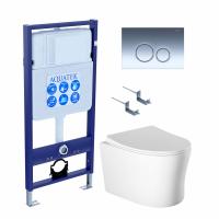 Унитаз с инсталляцией Акватек Ника SET AQUATEK НИКА-018 4в1