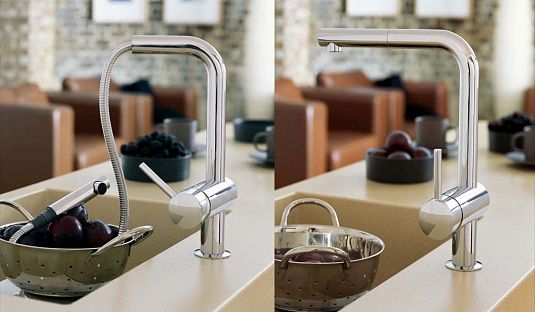 Фото смеситель для кухни grohe minta 32168000