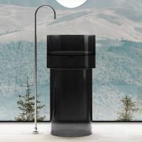 Раковина напольная Abber Kristall 45x45 см AT2701Onyx