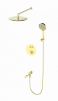 Душевая стойка с термостатом Wonzon & Woghand Stick цвет: Золото WW-88929010-BG