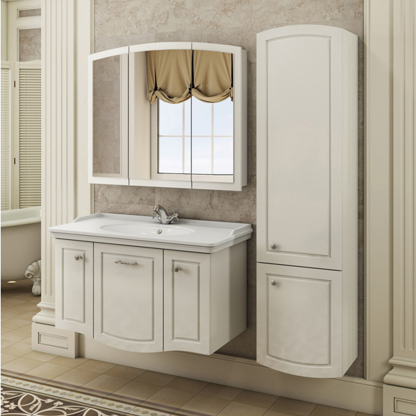 Фото зеркальный шкаф comforty палини 100 см 4147994