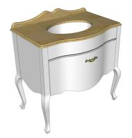 Тумба под раковину Caprigo Бурже 90 см, цвет: bianco antico (B002) 11020