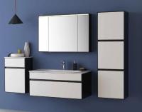 Тумба под раковину Kolpa-san Donna 100 см, цвет: белый с черным OD 100
