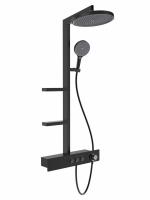 Душевая стойка AQUAme AQM8005B, цвет : черный