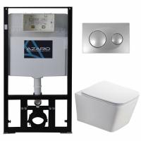 Унитаз с инсталляцией Azario AZ-8010-1000+AZ-8200-0011+AZ-2216 SP