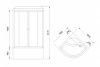Фото душевая кабина royal bath вк rb100bk3-wc  100x100 см