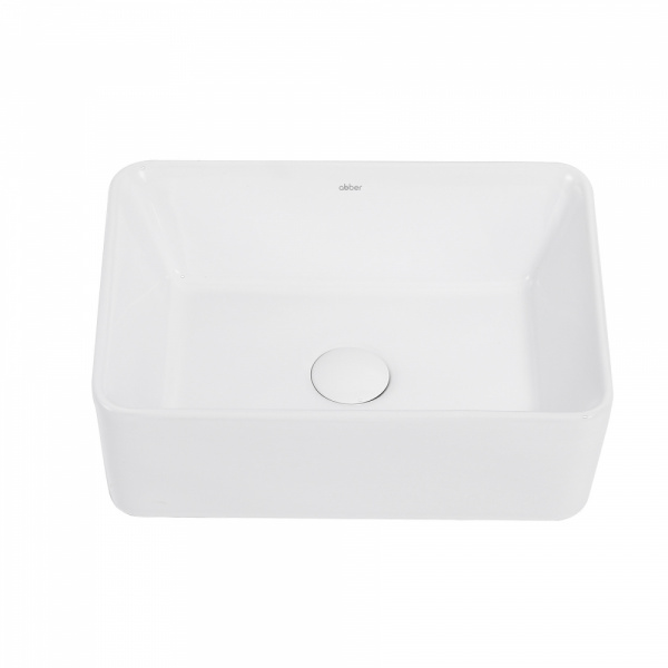 Фото раковина накладная abber rechteck 40 см ac2213