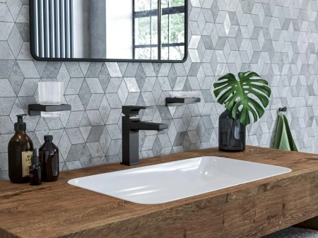 Фото смеситель для раковины hansgrohe metropol 32507340