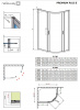 Фото душевое ограждение radaway premium plus e 100x80 см 30491-01-02n