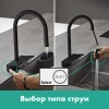 Фото смеситель для кухонной мойки hansgrohe aquno select 73831800
