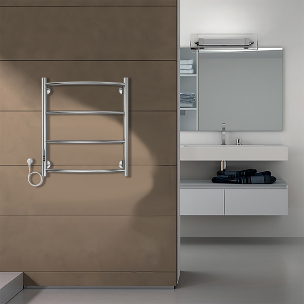 Фото электрический полотенцесушитель azario verona 50x60 см цвет: хром az04756