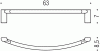 Фото полотенцедержатель colombo design luna 63 см b0110
