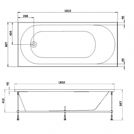 Фото акриловая ванна am.pm x-joy 180х80 см w94a-180-080w-a