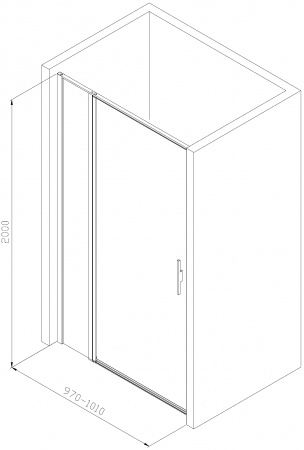 Фото душевая дверь allen brau priority 100 3.31004.00g