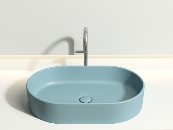 Фото раковина накладная ceramicanova element 60.8 см, цвет: зеленый cn6048mlg