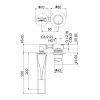 Фото смеситель для раковины webert one-b nb830606441