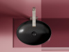 Фото раковина накладная ceramicanova element 50.2 см, цвет: черный cn6056mb
