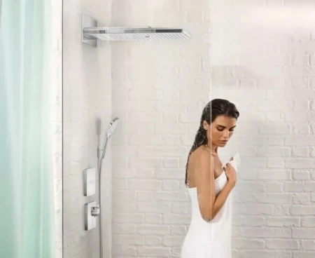 Фото термостатический смеситель для душа hansgrohe shower select 15734400_vstv