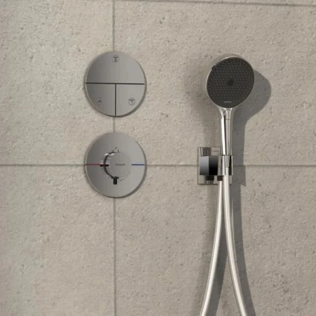 Фото термостатический смеситель для душа hansgrohe shower select comfort s 15559000