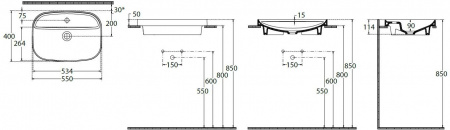 Фото раковина накладная allen brau fantasy sphere 55 4.11034.20 белый