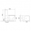 Фото унитаз напольный безободковый акватек optima plus square 62 см aq4451-00