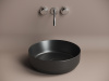 Фото раковина накладная ceramicanova element 39 см, цвет: черный cn6022mb