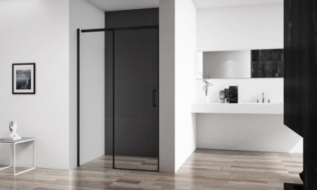 Фото душевая дверь belbagno acqua-bf-1-120-c-nero 120 см