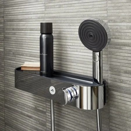 Фото термостатический смеситель для душа hansgrohe shower tablet select 24360000