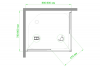 Фото душевое ограждение royal bath hpd rb8090hpd-c-bl 90x80 см