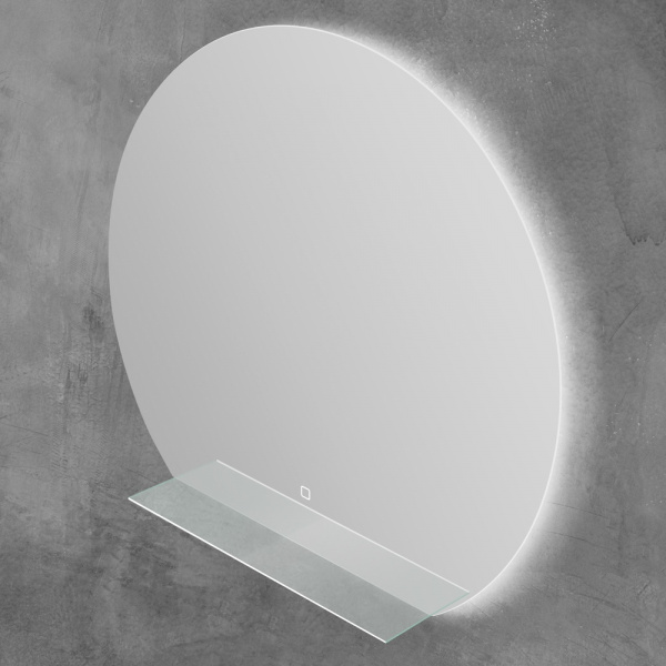 Фото зеркала с полочкой belbagno 90 см spc-rng-900-led-tch-mens