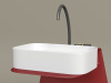 Фото раковина накладная ceramicanova element 60.5 см, цвет: белый cn6053mw