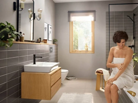 Фото смеситель для раковины hansgrohe rebris e 72589670