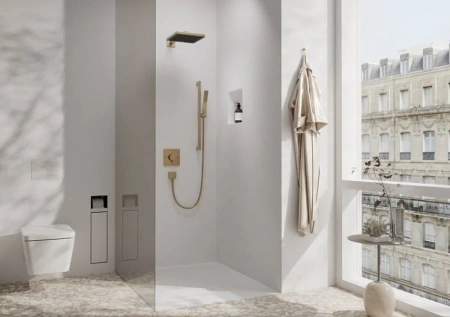 Фото термостатический смеситель для душа hansgrohe shower select comfort q 15583140