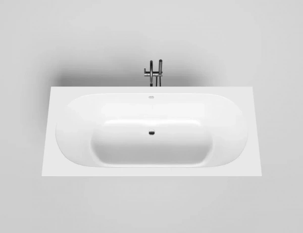Фото ванна из искусственного камня salini ornella axis 180x80 см 103411m матовая