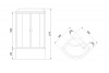 Фото душевая кабина royal bath bk rb90bk1-m-ch 90x90 см